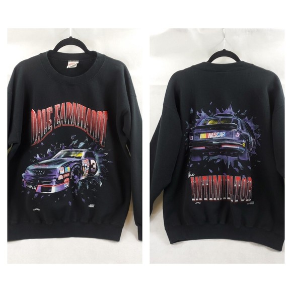 nutmeg mills usa Other - Vtg Nutmeg Dale Earnhardt Nascar Intimidator #3 Men's Sz L Sweatshirt Black USA